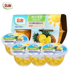 Dole 돌 후룻볼 파인애플(4개입) x 2팩/간편과일, 452g, 2개