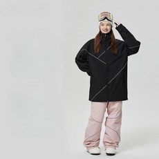 스노우보드복 스키복 세트 남여공용 상하의 루즈핏