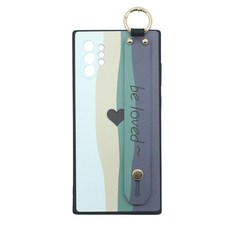 신서엔코 갤럭시노트10케이스 갤럭시노트10플러스케이스 Galaxy Phone Case SCS-1538 하트 레인보우 핸드 스트랩 케이스