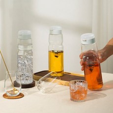 도요사사키 슬림 유리 물병 저그 물병 보틀, 단품