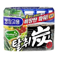 애경 홈즈탈취탄 냉장고용 탈취제, 140g, 4개