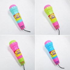 마이크 장난감 어린이 노래방 에코마이크 23cm 1개 색상랜덤, 상세페이지 참조
