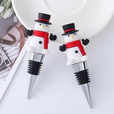 산타 클로스 와인 병 마개 파티 선물 장식 밀폐 샴페인, 1개, 13.NO.08 x 1 PC