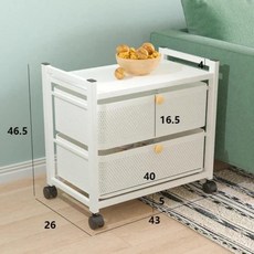 침실용 북유럽 서랍 롤링 카트 사이드 랙 스낵 보관 주방 모바일 식사 선반 코너, 21 G2, 한개옵션1