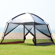 코코프 메쉬 쉘터 캠핑 리빙쉘 모기장 방충망 여름텐트, 3.3x3.3(m), 단품, 브라운