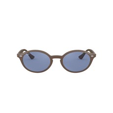 RayBan Rb4315 타원형 선글라스 블루다크 브라운 200148