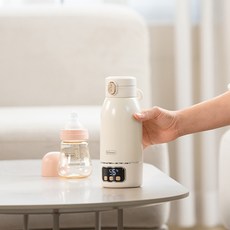 [KT알파쇼핑]에디슨 원터치 가열 분유 보온병, 휴대용 분유포트 ET1653, 1개, 500ml