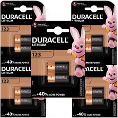 Arlo 카메라 용 Duracell High Power Lithium 123 배터리 3V 10 팩 (CR123 / CR123A / CR17345) 사진, 1