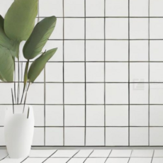 HD현대시트 주방 욕실 방수 타일 시트지 21색상 (1롤 폭50cm x 길이5미터) 커터칼 헤라 제공 시공 키트 주방시트지, 선택.09_20429_격자타일