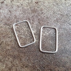 실버사각링귀걸이