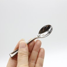 더팩 일회용 실버숟가락 스푼 10cm(소) 100개 2 000개, 1세트