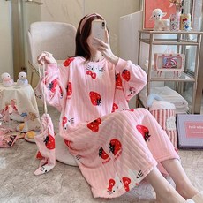 빅사이즈골지원피스잠옷