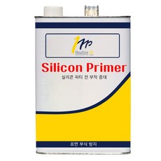 메가 실리콘 프라이머 4L 콘크리트 PVC 실란트 퍼티 전처리제, 1개, 투명