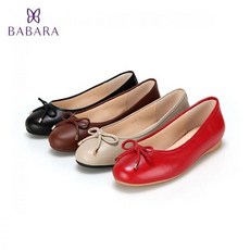 BABARA B by바바라 양가죽 리본플랫 1cm DIC504 4color