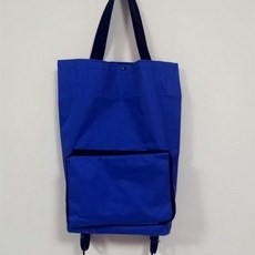 에코백 휴대용 접이식 쇼퍼백 중노년 장보기가방 바퀴달린 손으로드는 손수레 방수 여햄짐 수납포켓