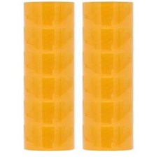 오공 OPP 중포장 아크릴 박스테이프 50m x48mm (커터기 1개 추가배송), 1세트, (중)황색 15개 x 커터기 1개