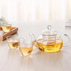 표일배 유리 차우려내기 티보트 500ml 티포트 차포트, 단일옵션