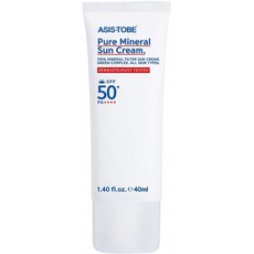 ASIS-TOBE(에즈이즈・츠유비)☆ PureMineralSunCream무기 자차선크림 SPF50+PA++++(40ml)[병행 수입품]:뷰, 1