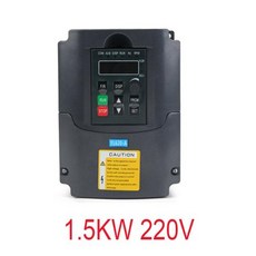 주파수변환기 가변 드라이브 인버터 컨버터 CNC 스핀들 모터 속도 컨트롤러 1HP 입력 3HP 출력 1.5KW 2.2KW VFD 110V 220V, 1개