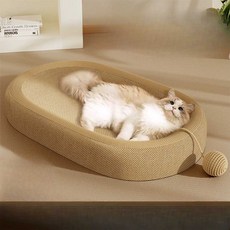 고양이 스크래쳐 긁는보드 스크레쳐침대 놀이터, 1개, 61cm 사이잘 로프 + 사이잘 보드