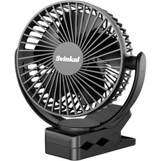  선풍기 위의 스빙칼 클립 5000mAh USB 충전 휴대용 배터리 6인치 조용한 개인 책상 3단 속도 720° 각도 조절 홈 오피스 기숙사용 소형 유모차 선풍기., 6in - 5000mAh - 12H 
