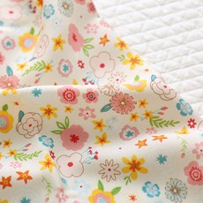 대폭 Summer Fabric 무형광 인견 원단 꼰사인견 냉장고원단 쿨링원단 캔디플라워