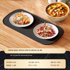 일정한 온도 뜨거운 보온 도마 다기능 가정용 향온, 블랙온난화도마