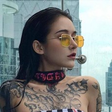 사각선글라스 패션 인싸선글라스 / 여자 파티안경 용품 복고 레트로