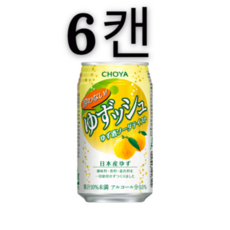 일본 논알콜 초야 CHOYA 유즈슈, 6개, 335ml - 유즈