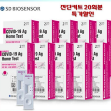 에스디바이오센서 스탠다드 큐 코로나 19 항원 자가 진단 테스트, 1개입, 10개