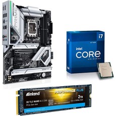 INDRAL 퍼포먼스 플러스 2TB GEN 4 PCIE 4.0 NVMe 내장 SSD PS5+ Intel Core i712700K 데스크톱 프로세서ASUS Prime Z690A - i712700k