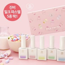 진비 아이비 밀크파스텔 컬러 젤네일, JBI143, 11ml, 1개 - 진비미즈타마