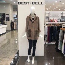 고세알파카밍크코트