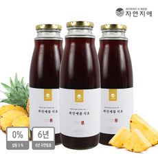자연지애 6년발효 산야초로 빚은 파인애플 식초, 3병, 1000ml