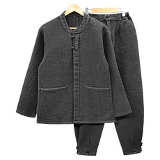 기모 누비 라운드 남자 한벌 2pcs