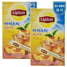 [해피유니몰] 유니레버 립톤 아이스티 복숭아맛 레몬맛 깔끔한 홍차 복숭아아이스티 20T, 복숭아맛_2개
