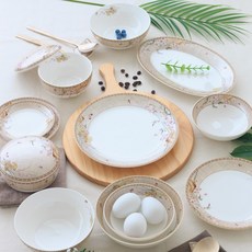 한국도자기 사군자 예단반상기세트 16PCS, 예단포장X, 1개