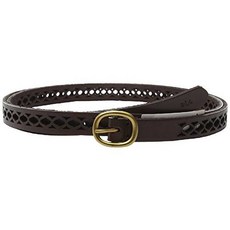 Lauren Ralph Lauren Women’s 스키니 5/ 8-in 천공 벨트 초콜릿 브라운 (라