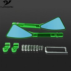 272469 / 모토 미러 사이드 백미러 모토 rcycle 액세서리 yamaha r6 r3 mt07 fz6 r1 xj6 fz1 fz6 mt09 nmax 155 bmw r1200gs, green