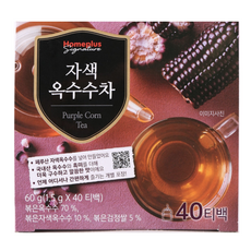 홈플러스시그니처 자색 옥수수차 40T(60g) 1개, 60g, 40개입