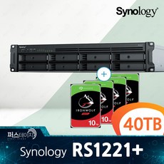 시놀로지 RS1221+ / 40TB (10TB x 4) 씨게이트 Ironwolf 3년 보증