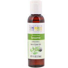 Aura Cacia 아우라카시아 오가닉 프로텍팅 세서미 Organic Protecting Sesame 4oz(118ml), 1개