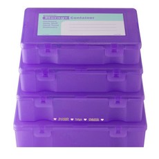 PENCO storage Container clear 펜코 스토리지 컨테이너 박스 클리어 세트, 【다이렉트 메일】 퍼플 슈트개