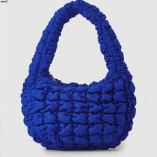 COS 22FW Womens Quilted Mini Bag 코스 퀼티드 미니백-Ocean Blue
