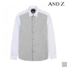 ZIOZIA 레귤러카라 니트배색 셔츠 BZX3WC1107