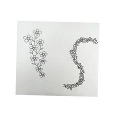 수용성 안정제 봉제 안정제 Boho 자수 안정제 초보자를위한 패브릭 안정제 앞치마 캔버스 신발, 큰 패턴, 부직포