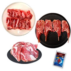 (당일출돼지) 명절 선물세트 냉동 양뼈숄더랙2kg+냉동 양등심1kg+냉동 양갈비본살1kg+차이나 양꼬치양념60g, 1개