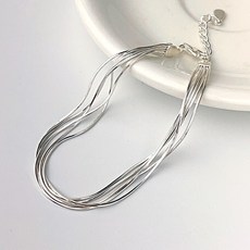 실버925뱀줄팔찌