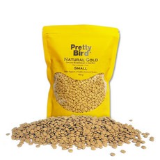 애니몰파크 프리티버드 네츄럴 골드 스몰 500g 앵무새 펠렛 유산균 먹이 간식 새사료 모이, 1개