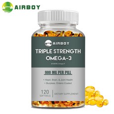 AIRBOY 생선 기름 1200mg 60/120 캡슐, 120정, 1개